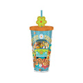 Scooby Doo Mystery Machine Flowers 24oz Plastic Cold Cup with Straw