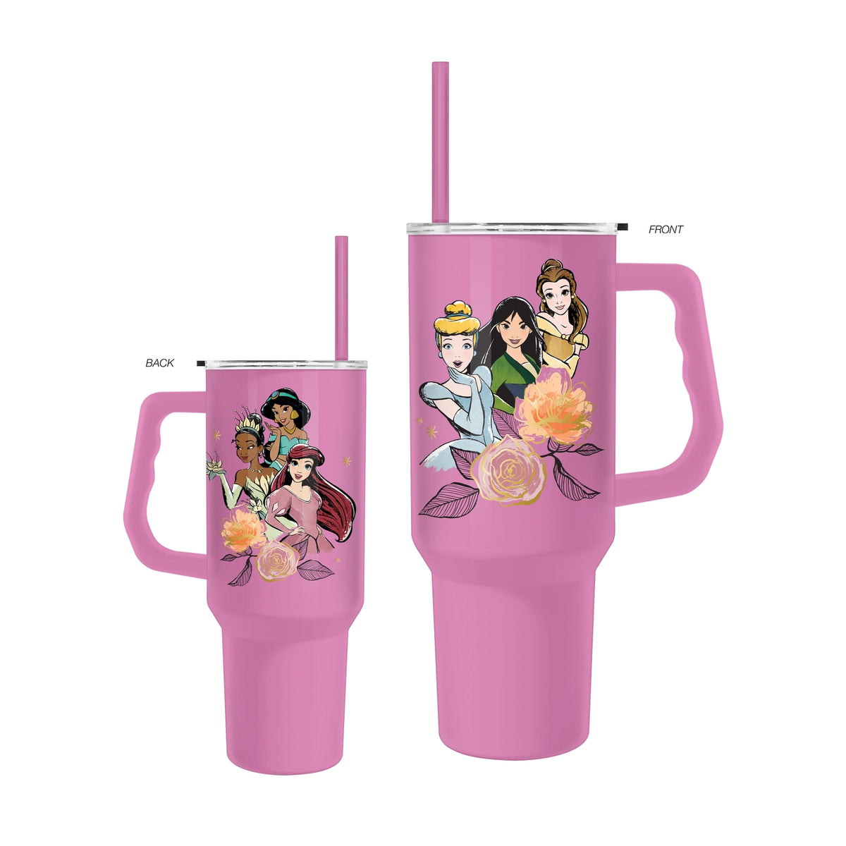 Disney Princess Floral Sparkles 40oz Stainless Steel Tumbler