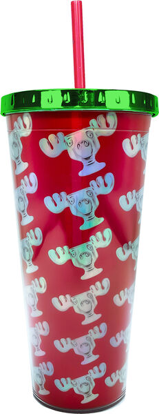 National Lampoon's Christmas Vacation- Marty Moose Foil Cup w/ Straw