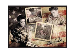 Elvis- Army Flag Magnet