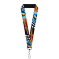 Wonder Woman Face w/ Stars Lanyard