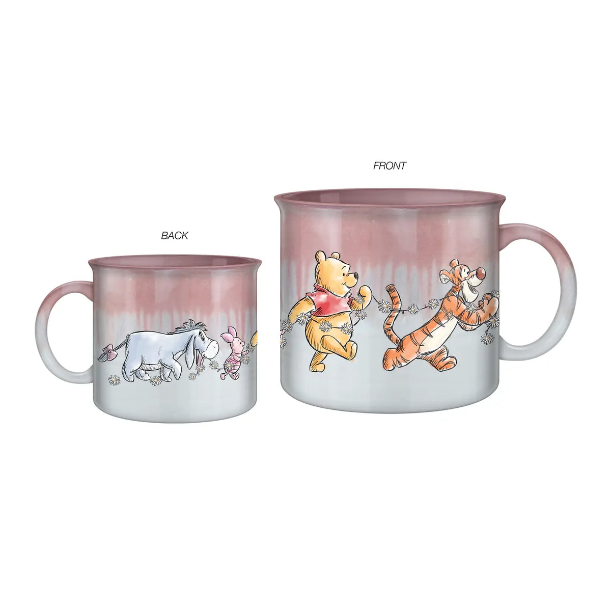 Winnie the Pooh Group 20oz Pottery Ceramic Camper Mug