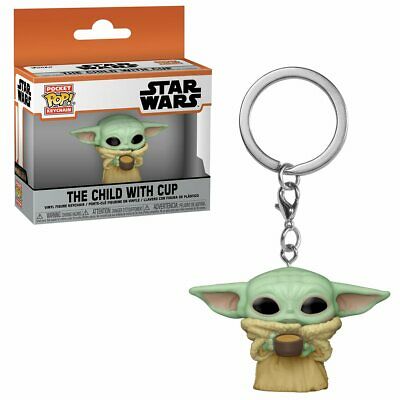 Star Wars: The Mandalorian- The Child w/ Cup Pop! Keychain