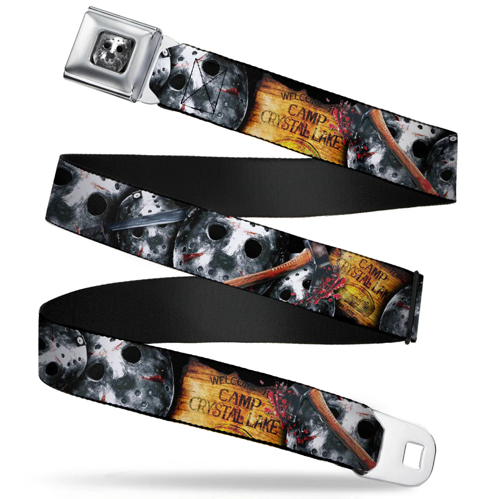 Friday the 13th- Jason Camp Crystal Lake Seatbelt Belt