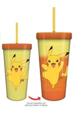 Pokémon- Pikachu 24oz Color Change Tumbler with Straw