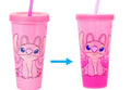 Lilo & Stitch- Angel 24 oz. Color Change Plastic Cup with Straw