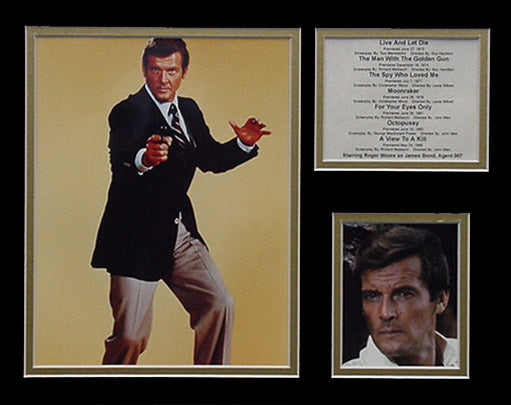 James Bond - Roger Moore Matted Photos