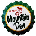 Mountain Dew - Molded Bottle Cap Sign