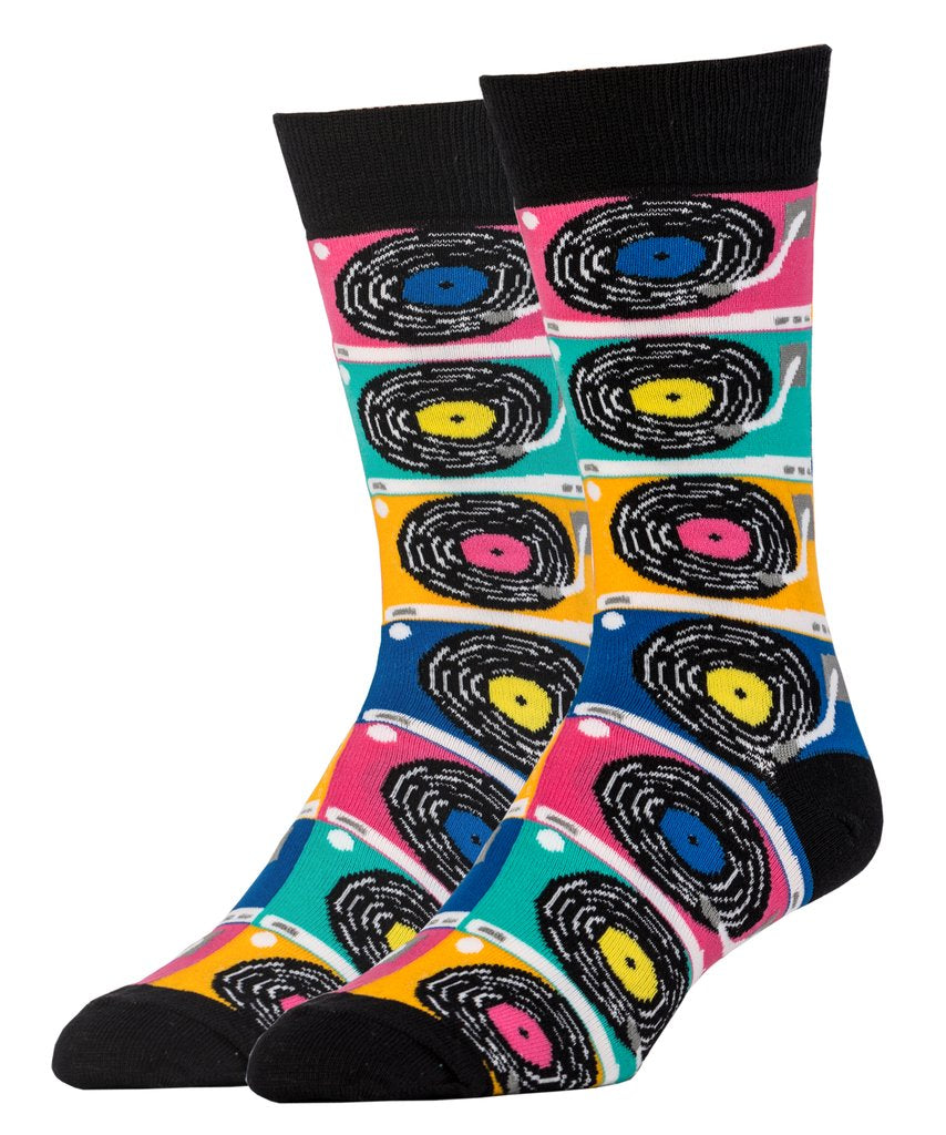 Records Crew Socks