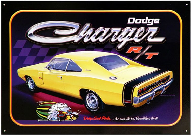 Dodge Charger Metal Sign