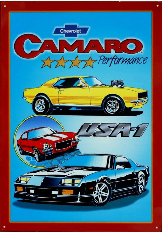 Camaro Performance Tin Sign