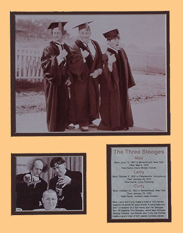 Three Stooges - Scholar Matted Photos