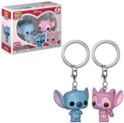 Stitch & Angel 2 Pack Pop! Keychains
