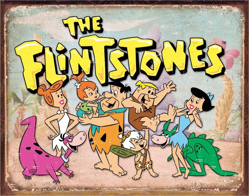 Flintstones Tin Sign