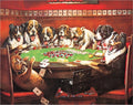 Eight Dogs Playing Cards Sign