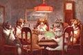 Seven Dogs Playing Poker Sign