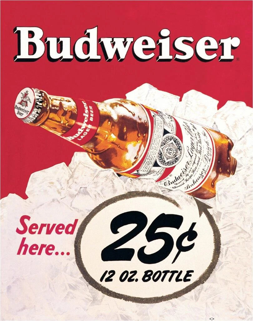 Budweiser-25 Cents