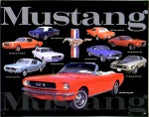 Mustang Collage Sign
