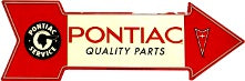 Pontiac Parts Arrow sign
