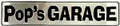Pop's Garage Aluminum Sign